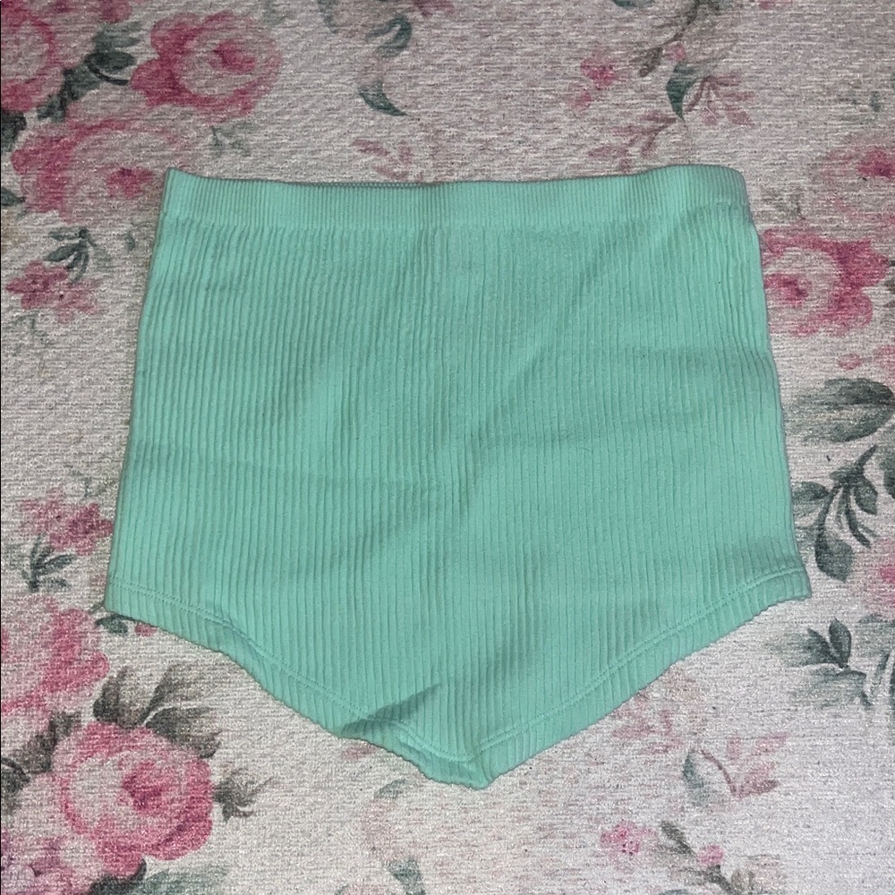 Arizona Jean Company Mint Green Ribbed Tube Top